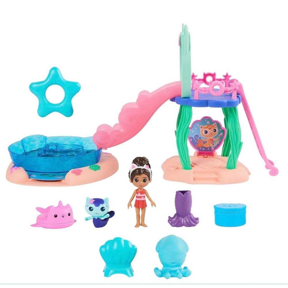 Gabby’s Dollhouse Gabby Girl’s Purr-ific Pool Playset COMPLETE (Bx 10)